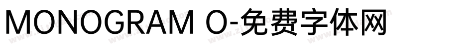 MONOGRAM O字体转换